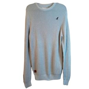 Kangol Knit Sweater Light Blue Mens XL
